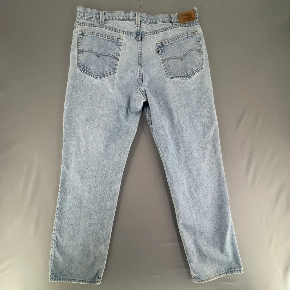 Vintage 80s Levis 40840 Brown Tab Jeans Made In USA Mens 37x31 Tag 38 Leather